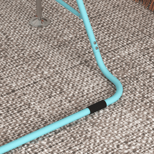 HOMCOM Barra de Ginástica Artística Barra Horizontal Dobrável com Altura Ajustável Equipamento de Ginástica para Treino em Casa para Crianças 154x106,2x88,5-128,5 cm Azul Celeste