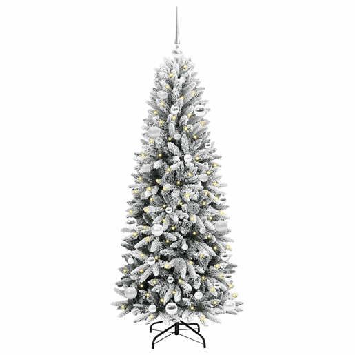 Árvore de Natal - Pinheiro de Natal Artificial com 150 LEDs Branco 63 x 63 x 150 cm