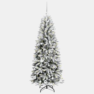 Árvore de Natal - Pinheiro de Natal Artificial com 150 LEDs Branco 63 x 63 x 150 cm