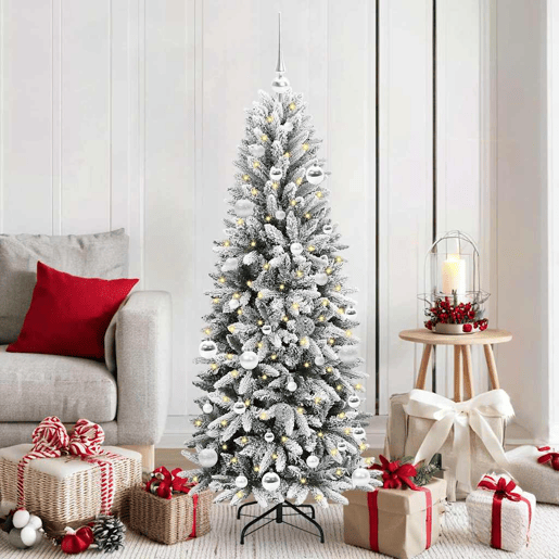 Árvore de Natal - Pinheiro de Natal Artificial com 150 LEDs Branco 63 x 63 x 150 cm