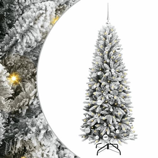 Árvore de Natal - Pinheiro de Natal Artificial com 150 LEDs Branco 63 x 63 x 150 cm