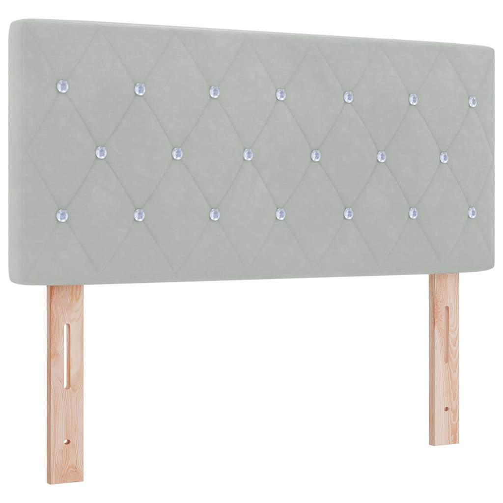 Cabecera De Terciopelo 100 Gris Claro