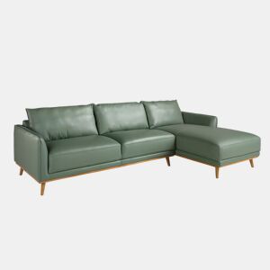 ANGEL CERDA Sofá chaise longue direita pele