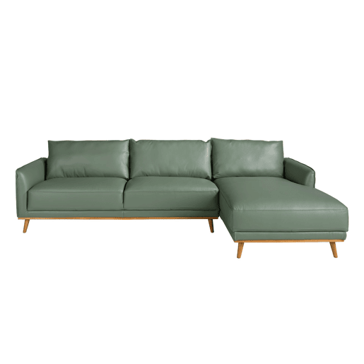 ANGEL CERDA Sofá chaise longue direita pele