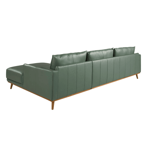 ANGEL CERDA Sofá chaise longue direita pele