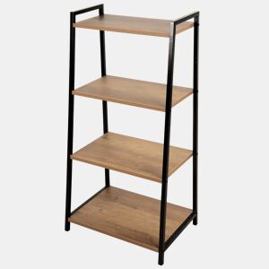 Max Home Estantes fixas de madeira em escada 4 prateleiras 43x30x90 cm