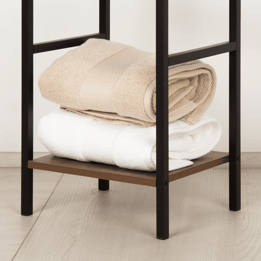 Max Home Estantes fixas de madeira reforçadas 5 prateleiras 30x24x144 cm