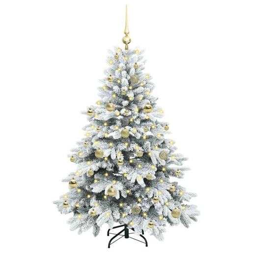 Árvore de Natal - Pinheiro de Natal Artificial com 150 LEDs Verde 150 cm PE e PVC