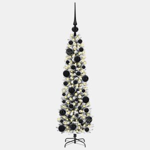 Árvore de Natal - Pinheiro de Natal Artificial com 150 LEDs Verde e branco 120 cm