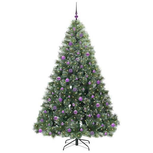 Árvore de Natal - Pinheiro de Natal Artificial com 300 LEDs Verde 210 cm PE e PVC Árvore de Natal - Pinheiro de Natal Artificial com 300 LEDs Verde 210 cm PE e PVC