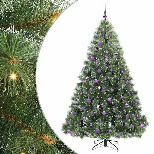 Árvore de Natal - Pinheiro de Natal Artificial com 300 LEDs Verde 210 cm PE e PVC Árvore de Natal - Pinheiro de Natal Artificial com 300 LEDs Verde 210 cm PE e PVC