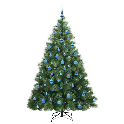 Árvore de Natal - Pinheiro de Natal Artificial com 300 LEDs Verde 180 cm PE e PVC