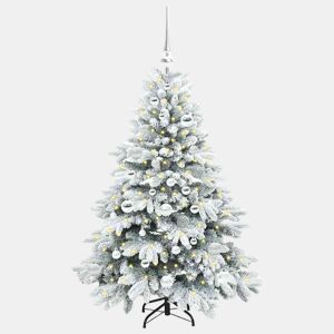 Árvore de Natal - Pinheiro de Natal Artificial com 150 LEDs Verde 120 cm PE e PVC