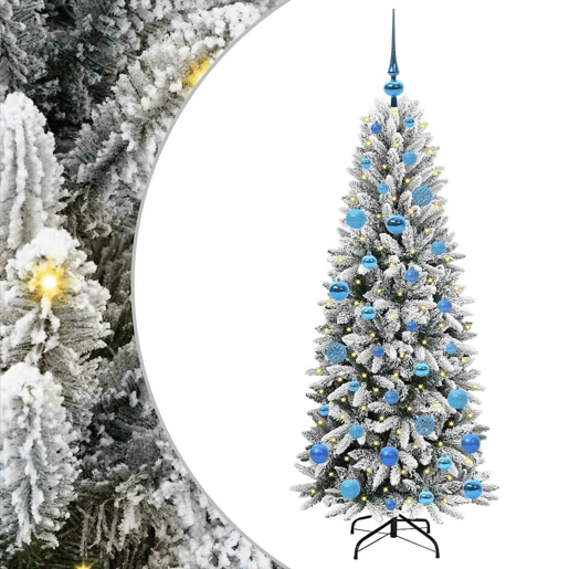 Árvore de Natal - Pinheiro de Natal Artificial com 150 LEDs Branco 63 x 63 x 150 cm