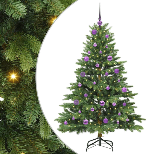 Árvore de Natal - Pinheiro de Natal Artificial com 150 LEDs Verde 150 cm PE e PVC