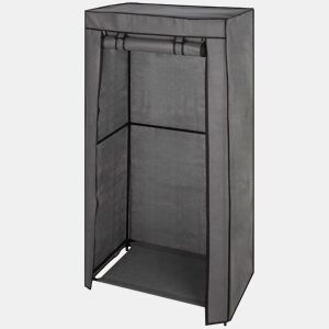Max Home Roupeiro de tecido Roupeiro 1 varão para cabides 70x44x148 cm cinzento