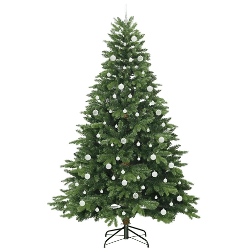 Árvore de Natal - Pinheiro de Natal Artificial com 300 LEDs Verde 240 cm PE e PVC Árvore de Natal - Pinheiro de Natal Artificial com 300 LEDs Verde 240 cm PE e PVC