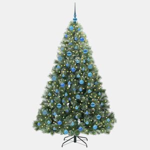 Árvore de Natal - Pinheiro de Natal Artificial com 300 LEDs Verde 180 cm PE e PVC