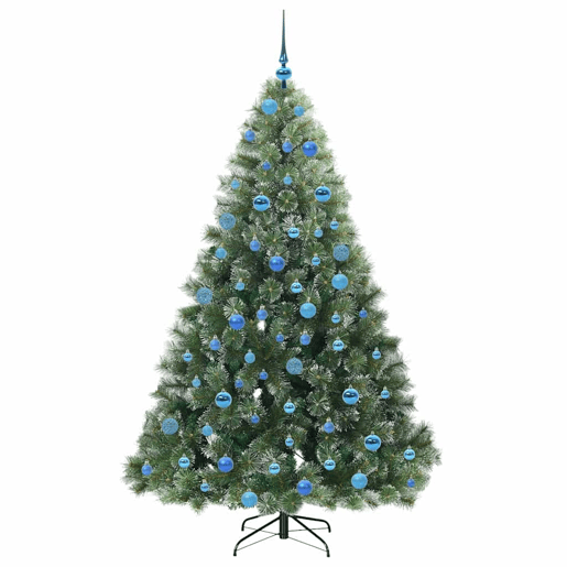 Árvore de Natal - Pinheiro de Natal Artificial com 300 LEDs Verde 180 cm PE e PVC