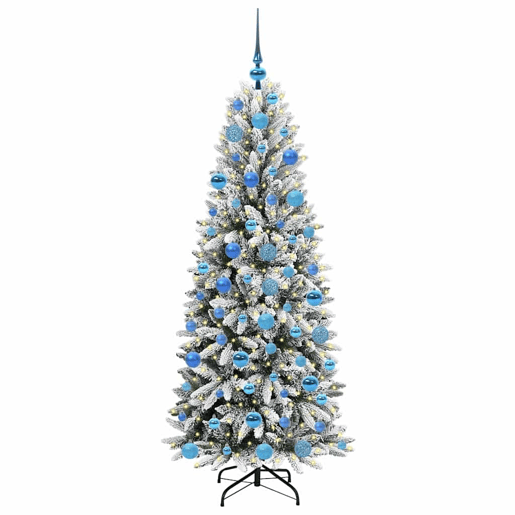 Árvore de Natal - Pinheiro de Natal Artificial com 300 LEDs Branco 73 x 73 x 180 cm
