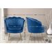 Sillón lounge acolchado con costuras decorativas tapizado en terciopelo Sillón lounge acolchado con costuras decorativas tapizado en terciopelo Azul