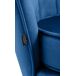 Sillón lounge acolchado con costuras decorativas tapizado en terciopelo Sillón lounge acolchado con costuras decorativas tapizado en terciopelo Azul