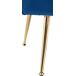 Sillón lounge acolchado con costuras decorativas tapizado en terciopelo Sillón lounge acolchado con costuras decorativas tapizado en terciopelo Azul