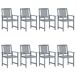 8 uds Sillas de jardín - Silla Terraza 8 uds Sillas de jardín - Silla Terraza Beige