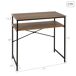 Max Home - Mesa escritorio rectangular estilo industrial 77x40 Max Home - Mesa escritorio rectangular estilo industrial 77x40 Negro/ Madera