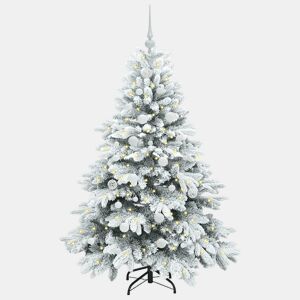 Árvore de Natal - Pinheiro de Natal Artificial com 150 LEDs Verde 150 cm PE e PVC