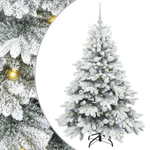Árvore de Natal - Pinheiro de Natal Artificial com 150 LEDs Verde 150 cm PE e PVC
