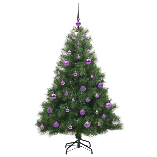 Árvore de Natal - Pinheiro de Natal Artificial com 150 LEDs Verde 150 cm PE e PVC