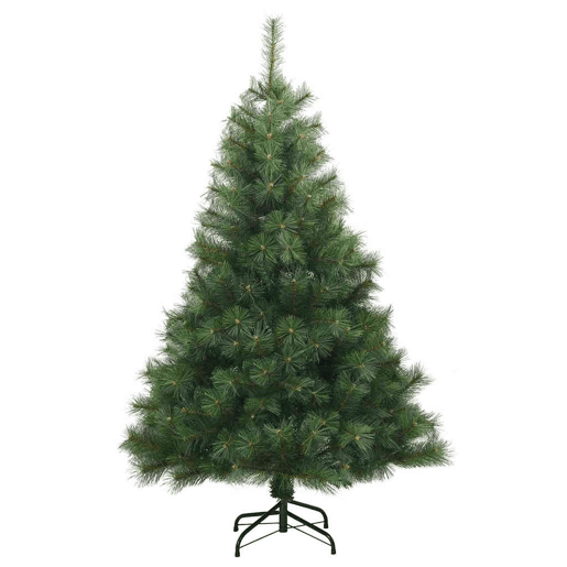 Árvore de Natal - Pinheiro de Natal Artificial com 150 LEDs Verde 150 cm PE e PVC