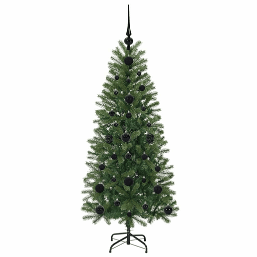 Árvore de Natal - Pinheiro de Natal Artificial com 150 LEDs Verde 120 cm PE e PVC