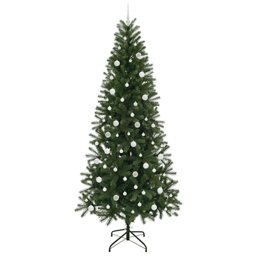 Árvore de Natal - Pinheiro de Natal Artificial com 300 LEDs Verde 240 cm PE e PVC