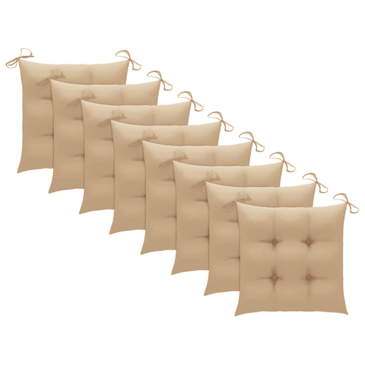 Cadeiras de jardim - Cadeiras de exterior c almofadões 8 pcs acácia maciça cinzento Cadeiras de jardim - Cadeiras de exterior c almofadões 8 pcs acácia maciça cinzento