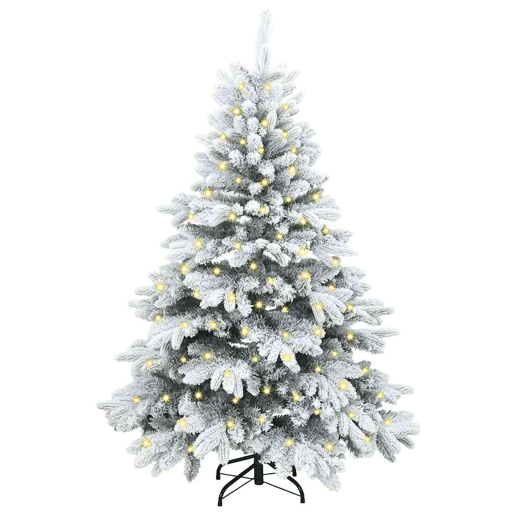 Árvore de Natal - Pinheiro de Natal Artificial com 150 LEDs Verde 150 cm PE e PVC