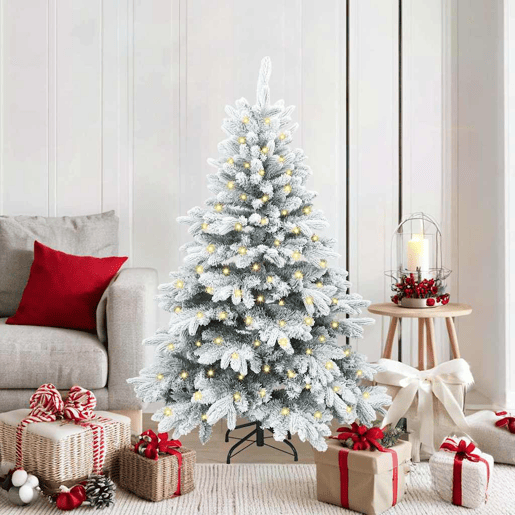 Árvore de Natal - Pinheiro de Natal Artificial com 150 LEDs Verde 150 cm PE e PVC