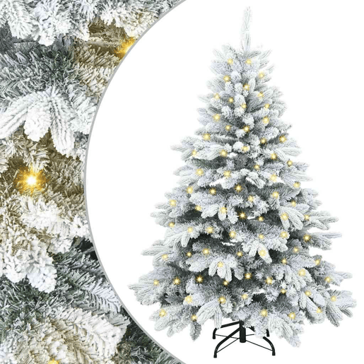 Árvore de Natal - Pinheiro de Natal Artificial com 150 LEDs Verde 150 cm PE e PVC
