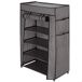 Max Home Estantería zapatero plástico 4 niveles 60 Max Home Estantería zapatero plástico 4 niveles 60 Gris