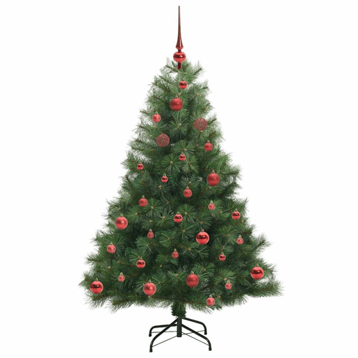 Árvore de Natal - Pinheiro de Natal Artificial com 150 LEDs Verde 150 cm PE e PVC