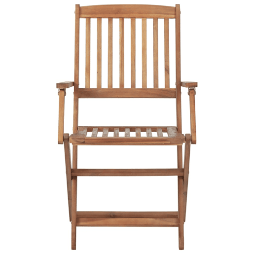 Cadeiras de exterior - Cadeiras de jardim dobráveis c almofadões 8pcs acácia maciça