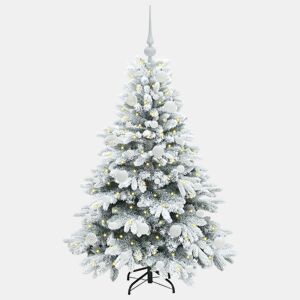 Árvore de Natal - Pinheiro de Natal Artificial com 150 LEDs Verde 120 cm PE e PVC