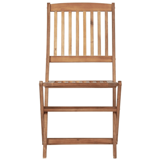 Cadeiras de jardim - Cadeiras de exterior dobráveis c almofadões 4 pcs acácia maciça
