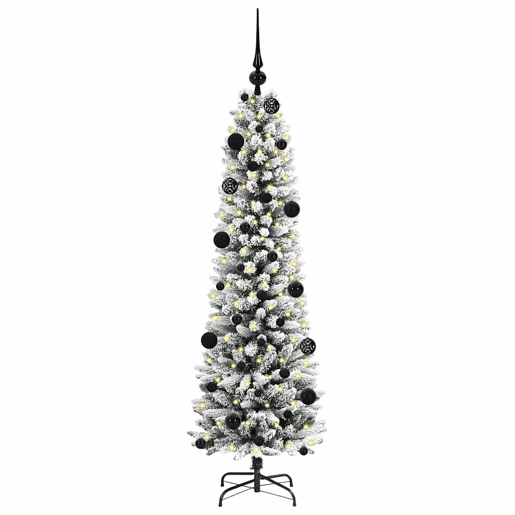 Árvore de Natal - Pinheiro de Natal Artificial com 150 LEDs Verde e branco 150 cm