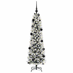Árvore de Natal - Pinheiro de Natal Artificial com 150 LEDs Verde e branco 150 cm