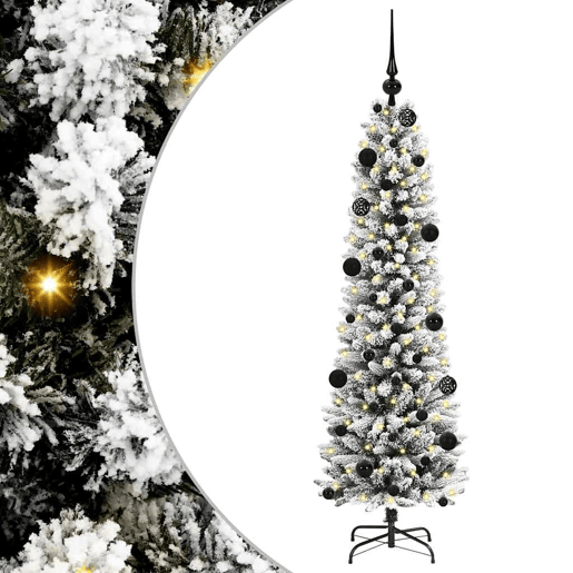 Árvore de Natal - Pinheiro de Natal Artificial com 150 LEDs Verde e branco 150 cm