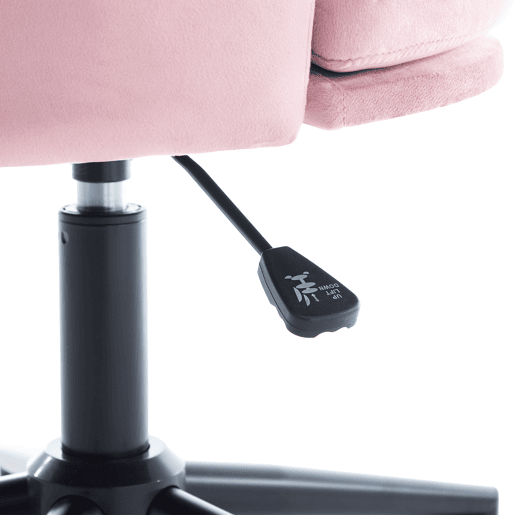 Cadeira para vestir - Design moderno - Encosto em forma de pétala, almofada lombar em forma de borboleta, ajustável em altura - Rosa