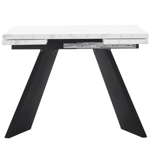 Mesa extensível 99-159 cm - Design flexível, mesa para sala de jantar e escritório, superfície ampla - Branco