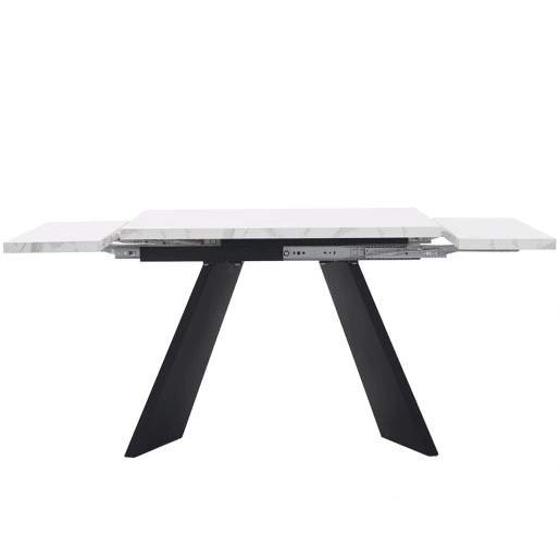 Mesa extensível 99-159 cm - Design flexível, mesa para sala de jantar e escritório, superfície ampla - Branco